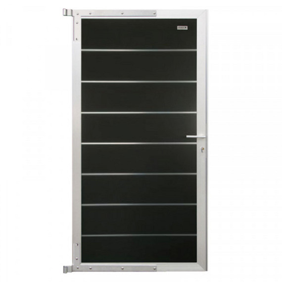 Modular composiet deur antraciet/aluminium 90x180cm (incl. deurbeslag)