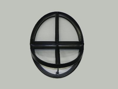 Ossenoog openklapbaar raam 51x64 cm zwart gecoat