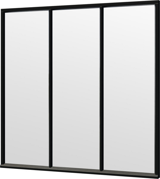 Steel Look raam zwart 2230x2200mm module H-01