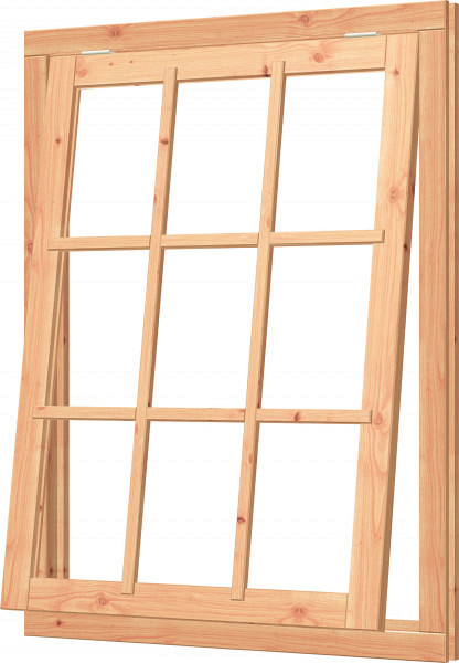 Douglas Uitzetraam onbehandeld met kozijn 1085x1430mm