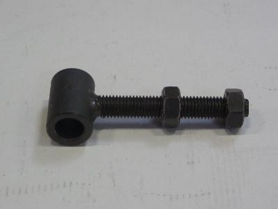Draadstang voor poortframes incl. 2 moeren - Zwart gepoedercoat