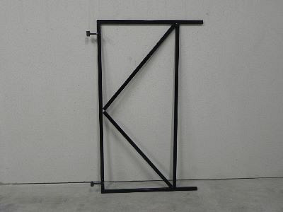 Verstelbare poortframes 90-155cm - zwart gepoedercoat