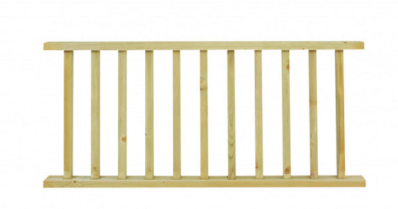 Hillhout Countryhek Excellent 180 x 80 cm, vuren groen geïmpregneerd.