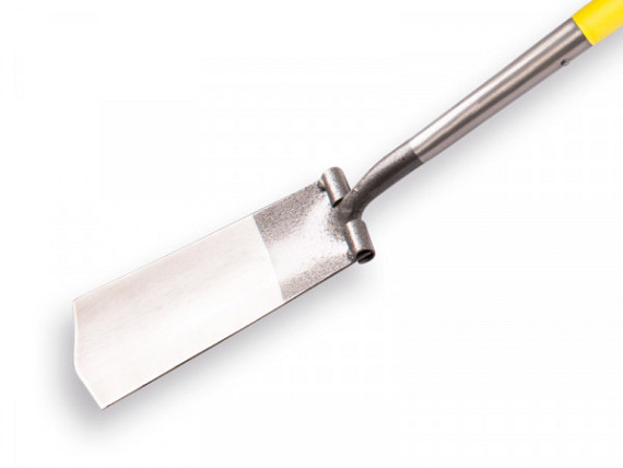 Kabelspade gepolijst met opstap met steel 78cm.