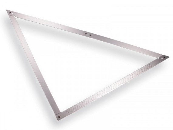 Opvouwbare aluminium vouwhaak in nylon draagtas, afmeting 60 x 60 cm.