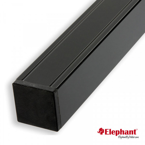 Aluminium paal basic met kap antraciet gepoedercoat 7x7x186cm