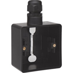 Hydro opbouwdoos 1V + 1 M20 ingang + wartel zwart type 761-84151