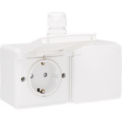 Hydro WD WCD 2V + RA - insteek + horizontaal wit