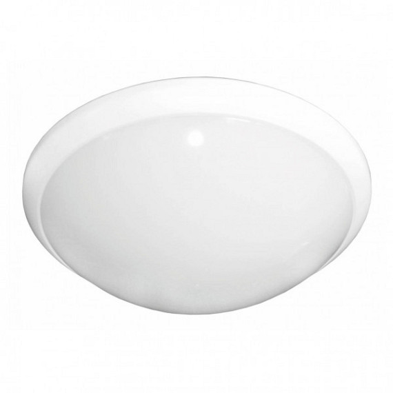 Plafond/ wand armatuur E27 + sensor Ø 330mm - polycarbonaat behuizing exclusief lamp