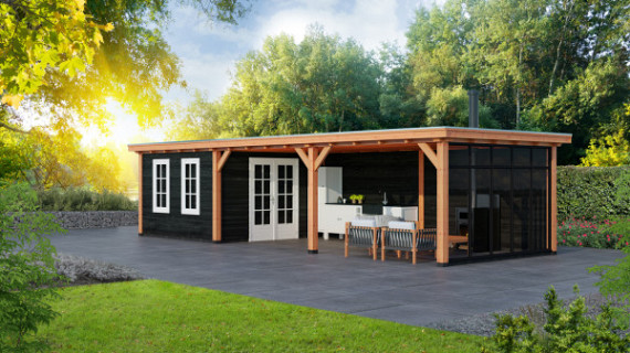 Buitenverblijf Siena 11150x4150x2500mm (bxdxh)