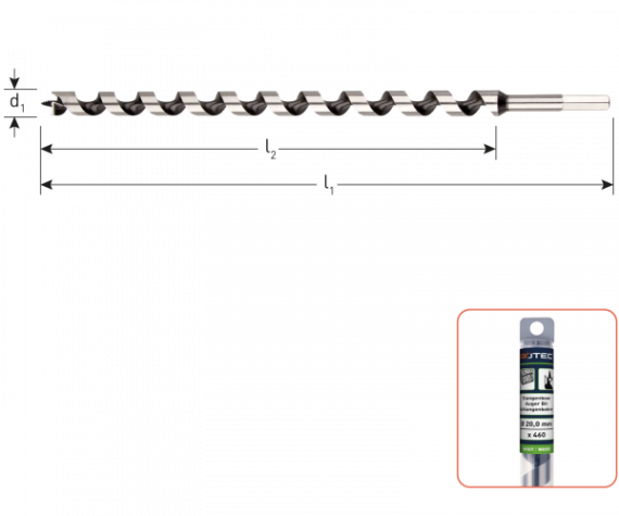 Slangenboor Silver-line ø6x230 (1 st per set)