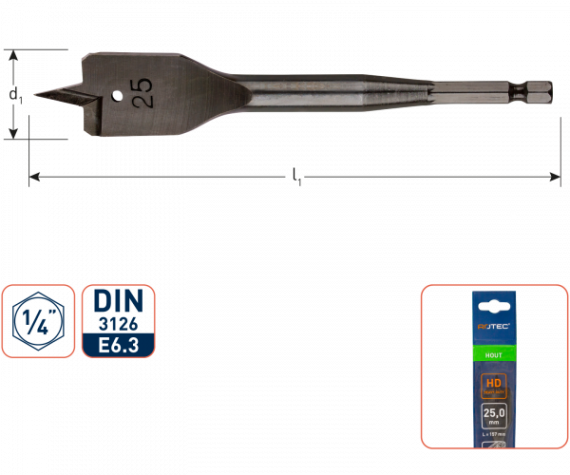 Speedboor HD 1/4 (diverse maten)