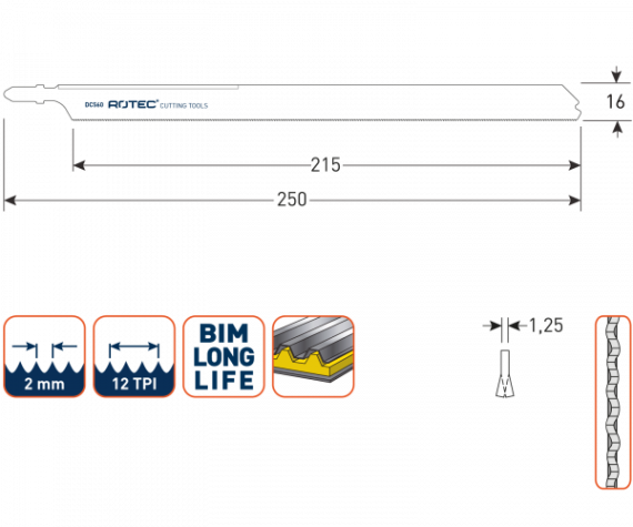 Decoupeerzaagblad (diverse maten)