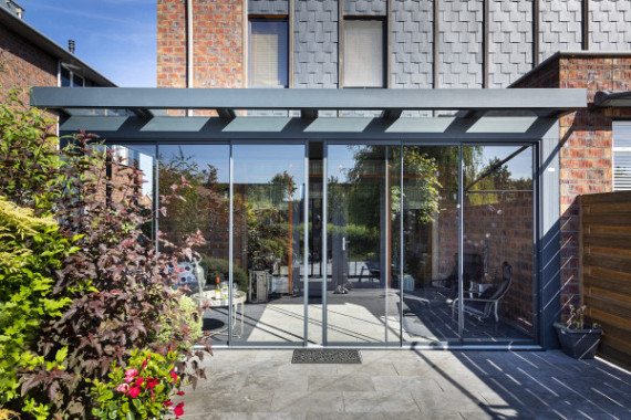 Overkapping Ultraline glas 600x350 cm (bxd) Incl. staalversteviging in goot