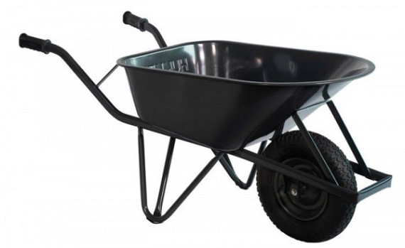 Bouw kruiwagen staal 85 L ovale buis