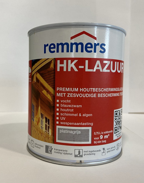 Remmers HK-Lazuur Platinagrijs 0,75L