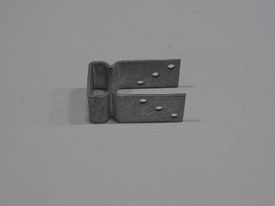 Paalhouder U-vorm zwaar - 125x60x5mm - 71mm - vuurverzinkt