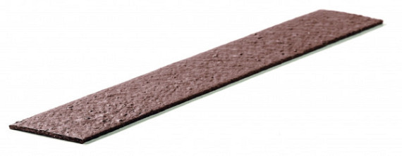 Ecolat plank recht Bruin 14cm x 10mm, 2 meter