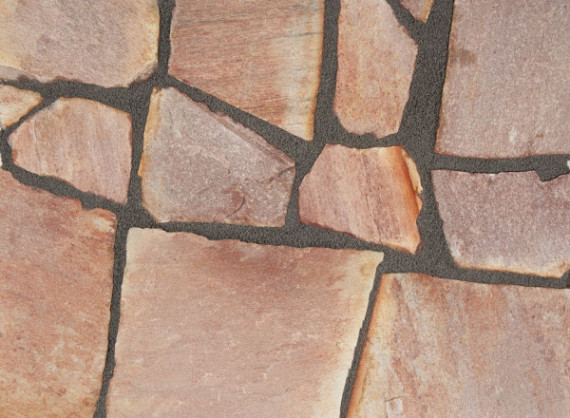 Flagstones Rosso Bologna Extra  2,5-4cm (ca. 22 m2 per krat/ 4-7 st per m2)