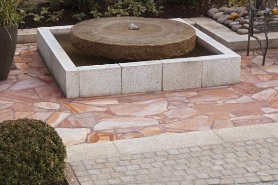 Flagstones Rosso Bologna Extra  2,5-4cm (ca. 22 m2 per krat/ 4-7 st per m2)