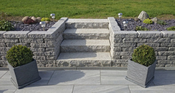 GRANIWALL GREY ROCKFACE 40X16X8CM