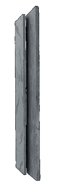 MUURELEMENT BLACK SLATE 250X50X4-6,5 CM