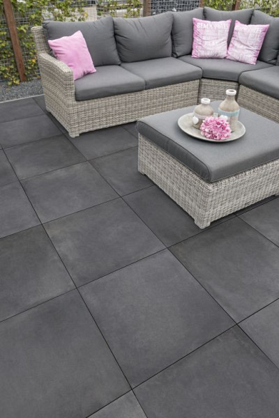 Cerasun 3+1 Cemento Anthracite 60x60x4 cm