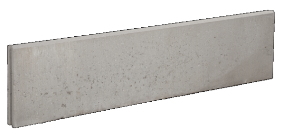 Grasband Grijs ronde kop 5x25x100cm