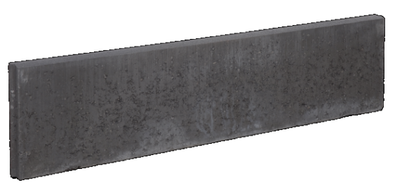 Grasband Zwart ronde kop 5x25x100cm