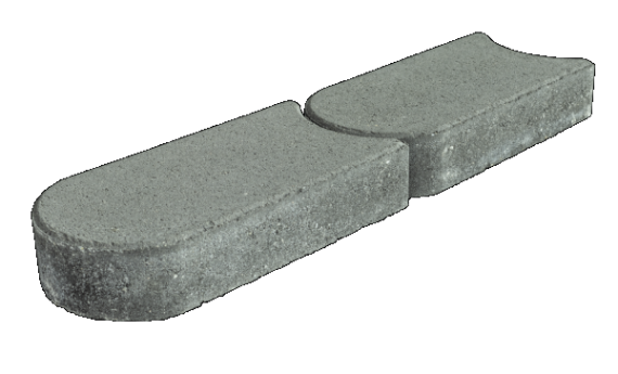 Graskantsteen Antraciet 22x12x4,5cm