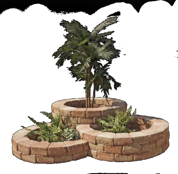 Pilestone Bloembak Mont Blanc 23/17x21,5x10 cm