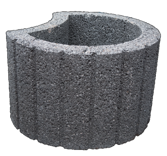 Cirkelflor Groot Zwart 48x38x30cm