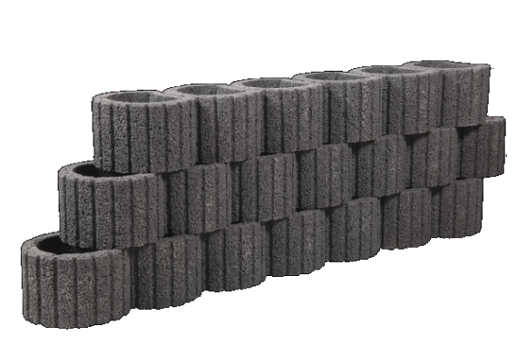 Cirkelflor Mini Zwart 30x20x20cm
