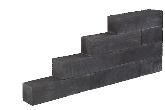 Lineablock Black 15x15x60cm