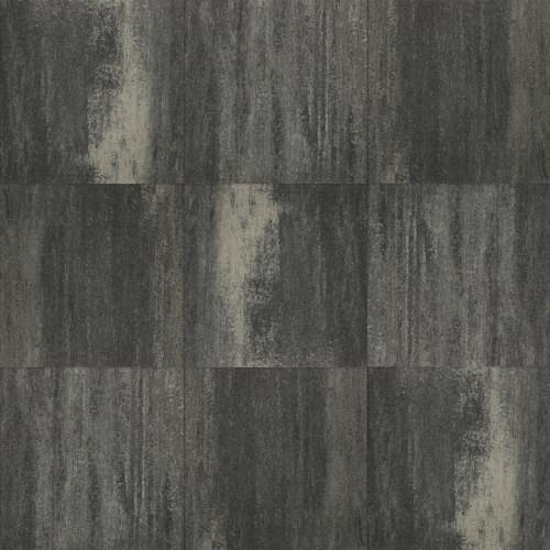 Terrastegel+ 60x60x4 cm grijs/Zwart gestreept