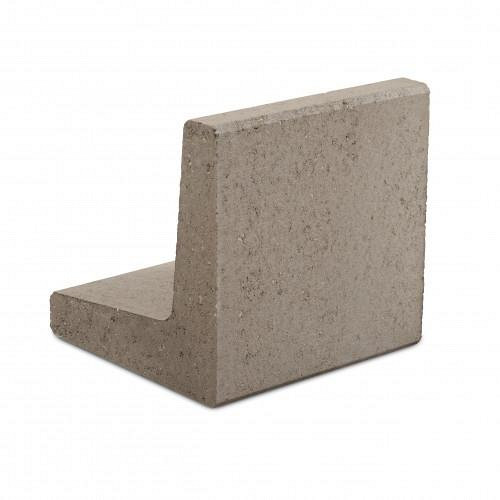 L-element 100x50x50 cm (bxdxh) grijs