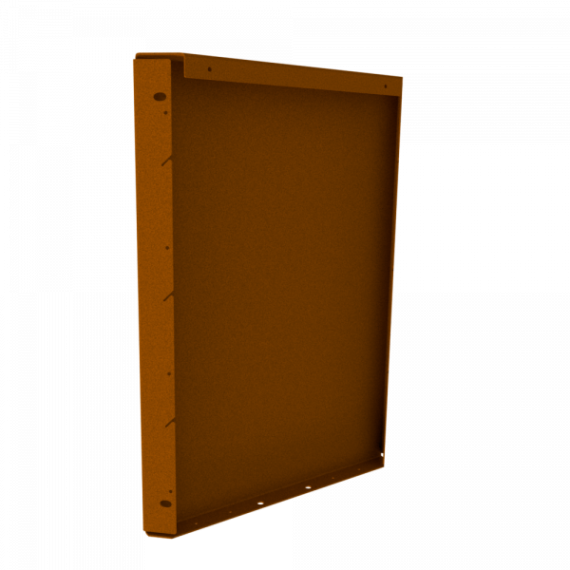 Fixed Height Line paneel hoogte 56 cm - lengte 200 cm - corten