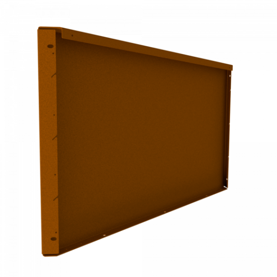 Fixed Height Line paneel hoogte 56 cm - lengte 120 cm - corten
