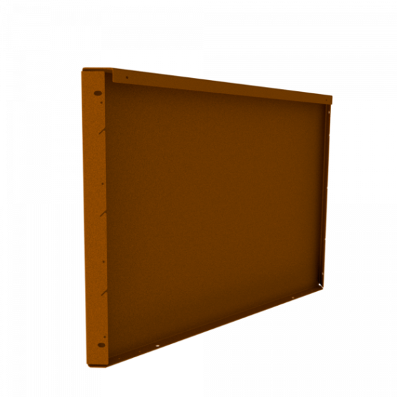 Fixed Height Line paneel hoogte 56 cm - lengte 60 cm - corten
