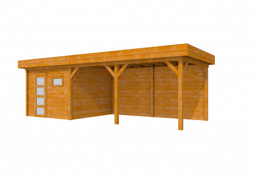 Douglas Topvision Premium Raaf, 298 x 298 en luifel 500 cm, transparant gespoten.