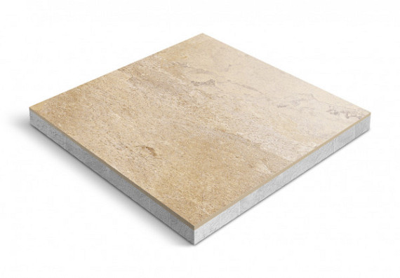 CeraDeco 60x60x4 cm Quartz Gold