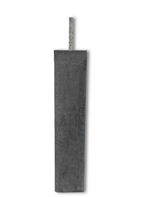 Betonpoer 12 x 12 x 60 cm antraciet