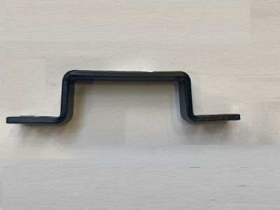 Handgreep zwart gepoedercoat / 170x20mm [5mm]