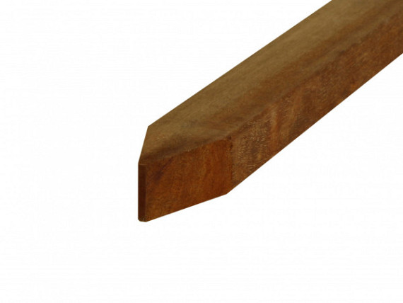 Regel hardhout Angelim Vermelho geschaafd/ gepunt 4.5x7.0x100cm