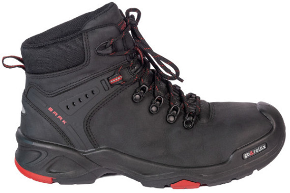 Werkschoenen Brooklyn S3 hoog zwart + kruipneus mt 42