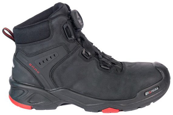 Werkschoenen Braxton S3 hoog zwart + kruipneus mt 42