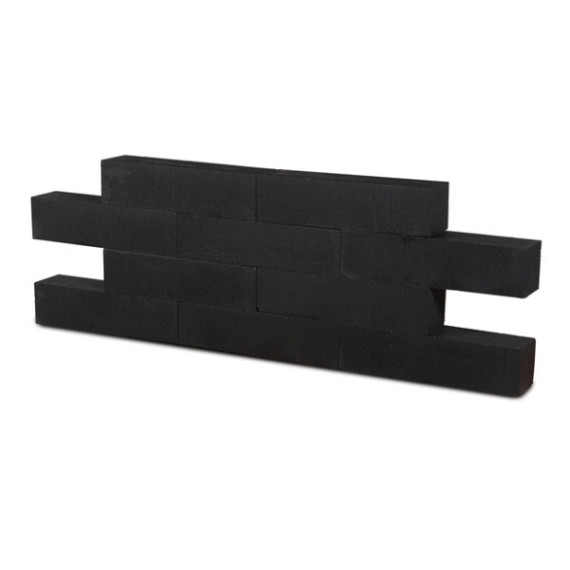 Linea Block Small Black 12x12x60 cm