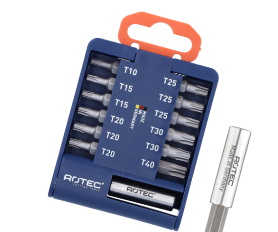 PRO Bitclip incl. magn.bithouder, bits TX 1x10/2x15/3x20/3x25/2x30/1x40 13-dlg, BASIC