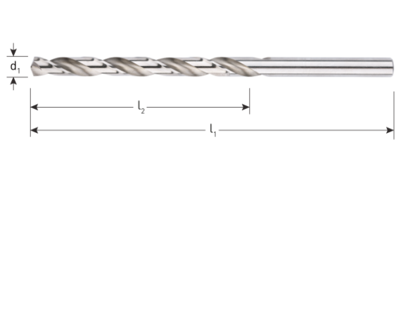 HSS spiraalboor, DIN 340, type N, ø10,0 / kvp (1 st per set)