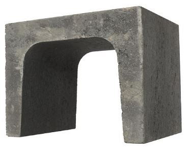 U-element 40x40x50 cm antraciet